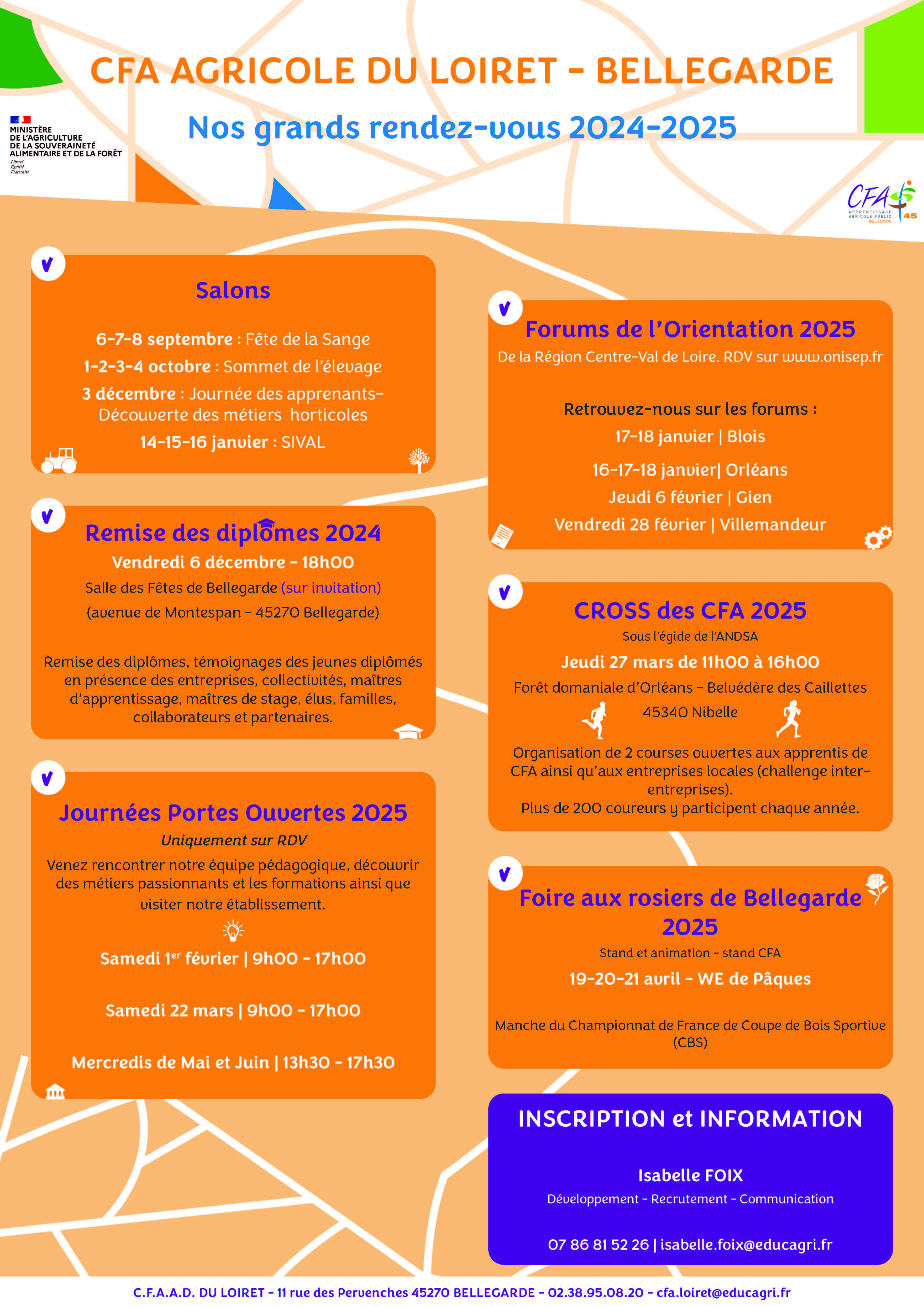 Grands RDV 2023-2024 CFA Agricole de Bellegarde